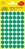 Markierungspunkte, Ø 12 mm, 5 Bogen/270 Etiketten, grün