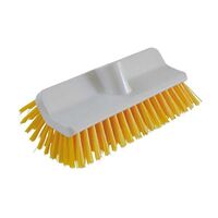 Yellow 24cm Hi-Low Deck Scrub Brush Head Heavy Duty