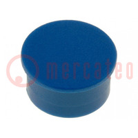 Cap; thermoplastic; push-in; blue