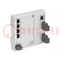 Switch Ethernet; unmanaged; Number of ports: 5; 9÷60VDC; RJ45,SC