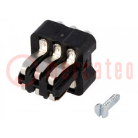 Connector: HDC; contact insert; male; Staf®; PIN: 6; size 3A; 10A