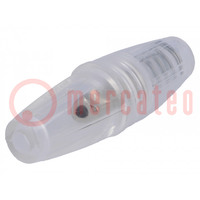 Fuse holder; cylindrical fuses; 5x20mm; on cable; Imax: 10A
