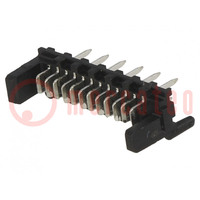 Socket; wire-board; male; PIN: 12; 1.27mm; THT; PicoFlex; 1.2A; 250V