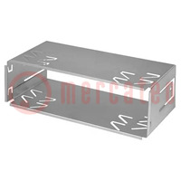 Car radio mounting half frame; 1 DIN; zinc; Pioneer
