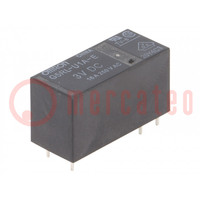 Relay: electromagnetic; SPST; Ucoil: 3VDC; Icontacts max: 16A; PCB