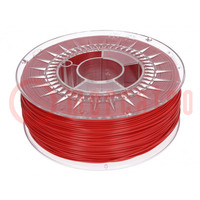 Filament: ABS+; Ø: 1,75mm; rouge; 230÷240°C; 1kg