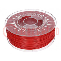 Filamento: ABS+; Ø: 1,75mm; rojo; 230÷240°C; 1kg