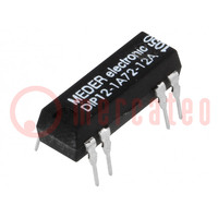 Relay: reed switch; SPST-NO; Ucoil: 12VDC; 1A; max.200VDC; 145mW