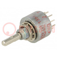 Switch: rotary; Pos: 5; 0.25A/125VAC; 0.25A/28VDC; Poles number: 1