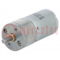 Motor: DC; with gearbox; Medium Power; 12VDC; 2.1A; Shaft: D spring