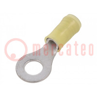 Tip: ring; M6; Ø: 6.73mm; 3÷6mm2; crimped; for cable; insulated