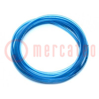 Pneumatic tubing; max.8bar; L: 100m; r bending min: 15mm; blue