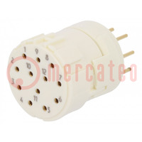 Connettore: M23; inserto contatti; PIN: 12; femmina; THT; 200V; 8A