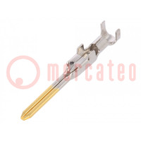 Contact; male; gold-plated; 0.5÷1.4mm2; 20AWG÷16AWG; D-3000; 15A