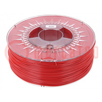 Filament: ASA; Ø: 1,75mm; piros; 230÷240°C; 1kg; oldható