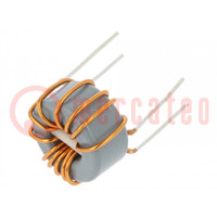 Inductor: wire; THT; 470uH; 7A; 5mΩ; 230VAC; 21x7mm; -20÷50%; 10kHz