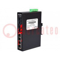 Switch Ethernet; unmanaged; Number of ports: 6; 12÷48VDC; RJ45,SC