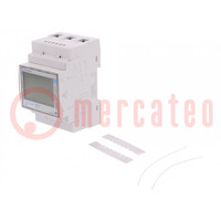 Counter; digital,mounting; for DIN rail mounting; three-phase