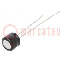 Capacitor: electrolytic; THT; 22uF; 35VDC; Ø6.3x5mm; Pitch: 2.5mm