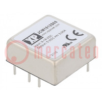 Converter: DC/DC; 15W; Uin: 9÷18V; Uout: 5VDC; Iout: 3000mA; 1"x1"