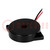 Sound transducer: piezo; without built-in generator; 3mA; Ø: 35mm