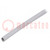 Insulating tube; silicone; light grey; -30÷200°C; Øint: 6mm; L: 1m