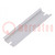 DIN rail; steel; W: 35mm; L: 122mm; ZP13513560; Plating: zinc