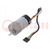 Motor: DC; with gearbox; 12VDC; 5.5A; Shaft: D spring; 1600rpm