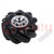 Right wheel; black; screw; Ø: 60mm; Plating: rubber; W: 30.62mm