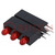 LED; in housing; red; 2.8mm; No.of diodes: 3; 20mA; 60°; 1.2÷4mcd