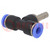 Push-in fitting; T-tap splitter; -0.95÷15bar; BLUELINE; 6mm