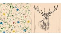 PAPSTAR Motiv-Servietten "Deer", 330 x 330 mm, natur (6488381)