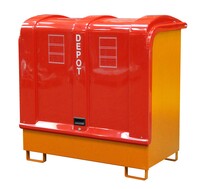 Gefahrstoff Depot GD B lackiert RAL2000 Gelborange Umwelt Lagertechnik