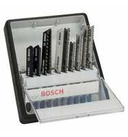 Bosch 10-tlg. Stichsägeblatt-Set, Robust Line, Speciality Materials, T-Schaft