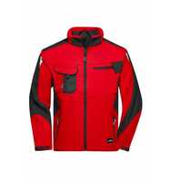 James & Nicholson Professionelle Softshelljacke JN844 Gr. 2XL red/black