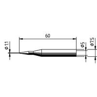 Produktbild zu ERSA forrasztóhegy 0172BD Ersadur ceruzahegy a Multitip C25-höz