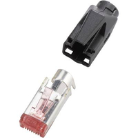 RENKFORCE H9561.4-10 - CONECTOR RJ45 TM21 CAT 6 APANTALLADO H9561.4-10 MACHO RECTO 8P8C NEGRO 10 UNIDADES