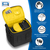 PEDEA Kameratasche Gr. M ESSEX Foto Tasche mit Regenschutz und Zubehörfächer, schwarz/gelb