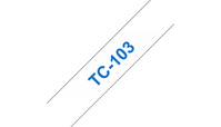 TC-Schriftbandkassetten TC-103, blau auf farblos