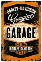 Nostalgic Art Harley-Davidson Genuine Motorcycles Garage Dekoratives Schild & Tafel für drinnen Metall Mehrfarbig