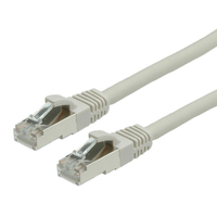 VALUE S/FTP Patch Cord Cat.6, halogen-free, grey, 0.5 m cable de red Gris