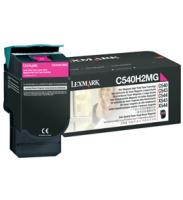 Lexmark 0C540H2MG Magenta High Yield Toner Cartridge Cartouche de toner Original