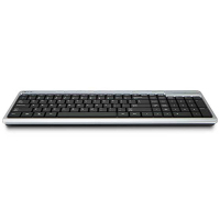 Acer KB.RF40B.182 Tastatur RF Wireless QWERTY Englisch Schwarz, Silber
