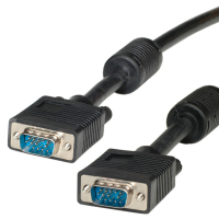 Secomp HQ VGA kabel HD15 M/M met ferrietkern 3,0m