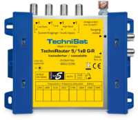 TechniSat TechniRouter 5/1x8 G-R Blauw, Geel