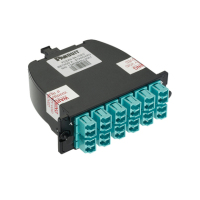 Panduit FC2XO-12-10AF adaptador de fibra óptica LC/MPO 1 pieza(s) Color aguamarina, Negro
