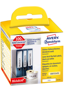 Avery AS0722470 samoprzylepne etykiety Prostokąt Na stałe Biały 110 szt.