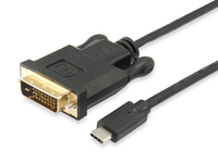 Equip 133468 câble vidéo et adaptateur 1,8 m USB Type-C DVI-D Noir