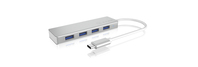 ICY BOX IB-HUB1425-C3 USB 3.2 Gen 1 (3.1 Gen 1) Type-C 5000 Mbit/s Silver