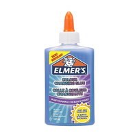 Elmer's Colla Liquida Cambia Colore dal BLU al VIOLA - Flacone da 147 ml - Ideale per lo slime